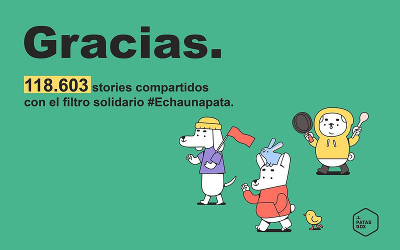 Leer mensaje completo: Trixie España y PatasBox triunfan con su campaña #Echaunapata en RR.SS. y medios en el año más solidario