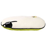 Shaun the Sheep, Shaun cushion, oval, 50 × 35 cm, cream/green