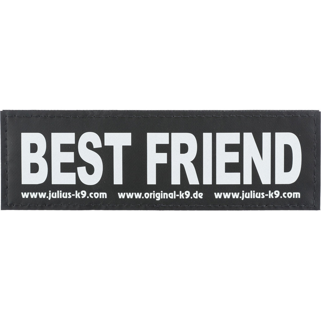 2 Julius-K9® attachable labels, L, BEST FRIEND