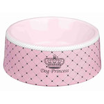 Comedero Cerámica Dog Princess, 1 l, ø20 cm, Rosa