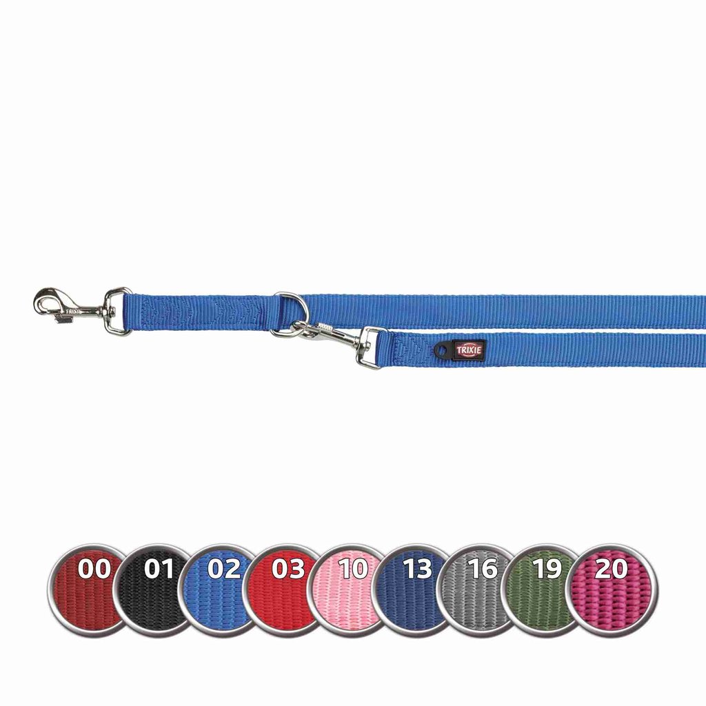 Premium adjustable leash, double-layered, XS: 2.00 m/10 mm, papaya