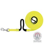 Easy Life tracking leash with shock absorber, 8 m/20 mm, neon yellow