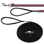 Correa de Rastreo Fusion, 10 m/17 mm, Negro-Rosa