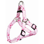 Petral Modern Art Rose Heart, M, 50-65 cm/20 mm, Rosa