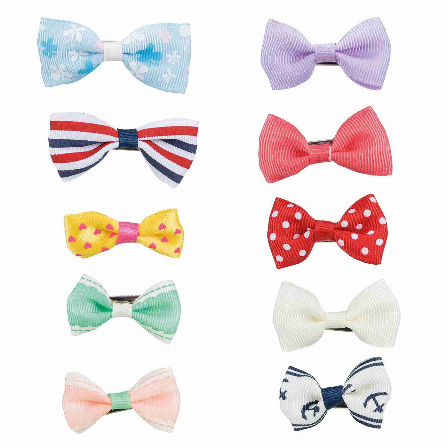 Assortment Dog Hair Bows 10 Pcs 4 5 5 Cm Trixie