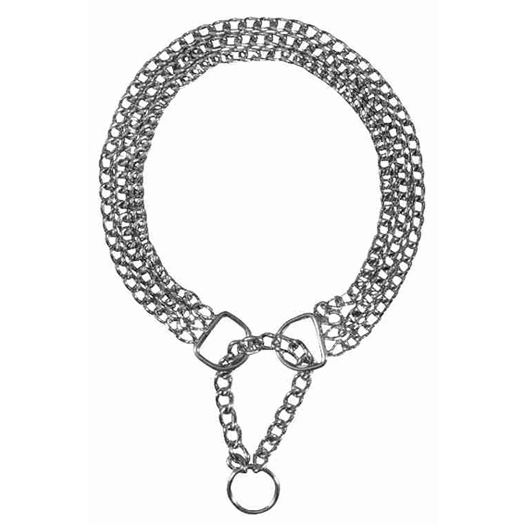 Semi-choke chain, double row, chromed, 30 cm/2.0 mm