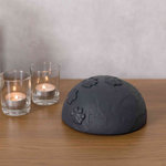 Piedra Conmemorativa Cúpula Huellas, ø15 × 8 cm, Gris