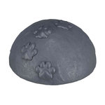 Piedra Conmemorativa Cúpula Huellas, ø15 × 8 cm, Gris