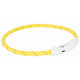 Aro con Luz Flash USB, L-XL, 65 cm/ø7 mm, Amarillo