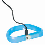 Banda con Luz Flash USB, L-XL, 70 cm/30 mm, Azul