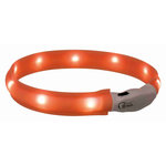 Flash light band USB, XS–S: 35 cm/25 mm, orange