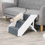 Escalera Pet, Altura Ajustable, 40 × 67 cm, Blanco