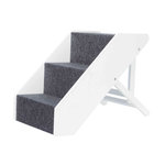 Pet Stairs, height-adjustable, 40 × 67 cm, white