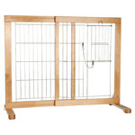 Barrera extensible perros, 61-103 × 75 × 40 cm, Haya
