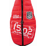 Saint-Malo coat with harness, XS: 30 cm: 42 cm, red