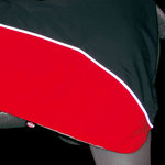 Abrigo Impermeable Lorient, XL, 70 cm, Rojo-Gris