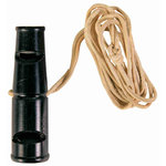 Silbato Búfalo, Lazo Piel, doble tono, 6 cm