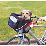 Front-box for bicycles, 38 × 25 × 25 cm, black/grey