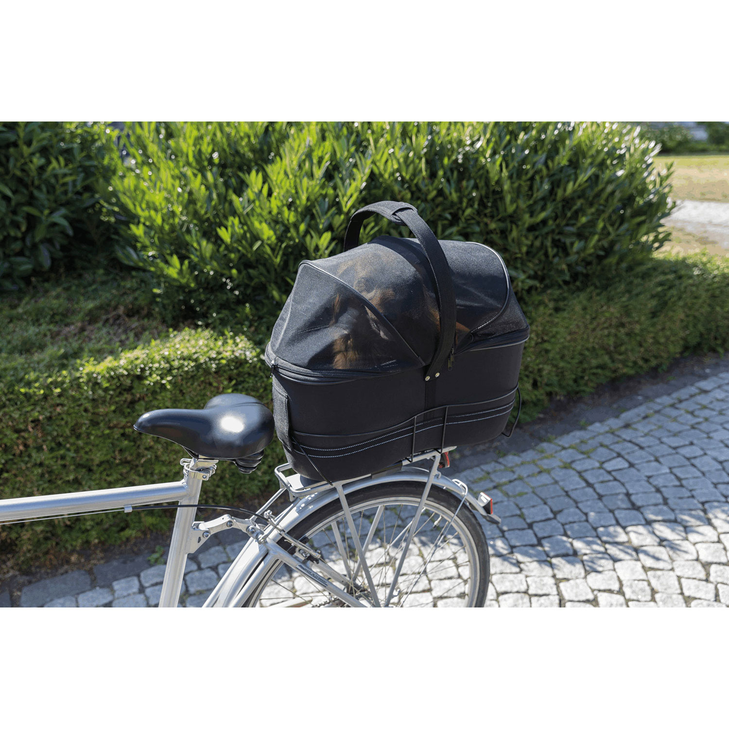 Negro TRIXIE Cesta Bicicletas Perro Portaequipajes Ancho 29x49x60 cm 