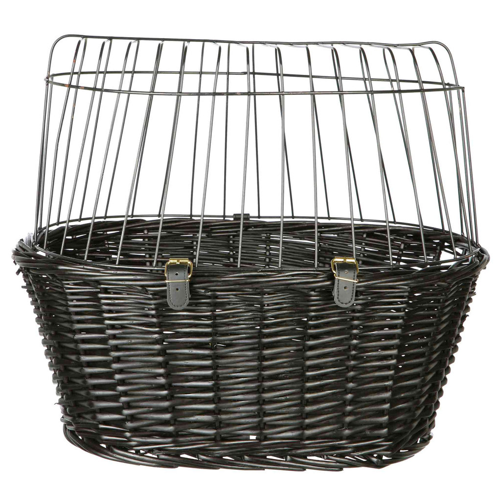 Front Bicycle Basket, 50 × 41 × 35 cm, black