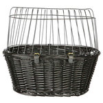 Front Bicycle Basket, 50 × 41 × 35 cm, black