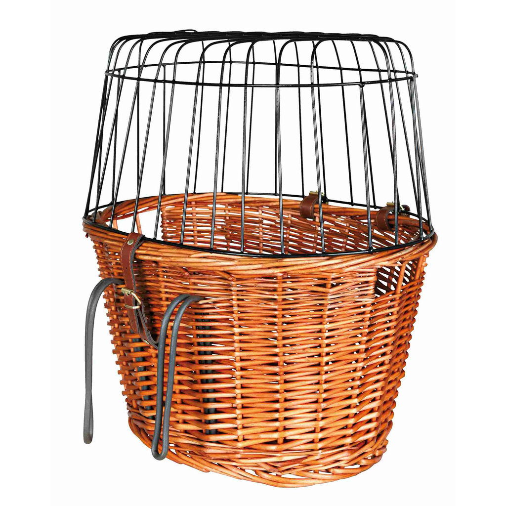 Front Bicycle Basket, 44 × 48 × 33 cm, nature