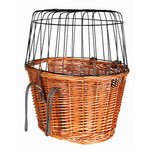 Front Bicycle Basket, 44 × 48 × 33 cm, nature