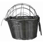 Cesta Bicicleta con Enrejado, 44 × 34 × 35 cm, Gris