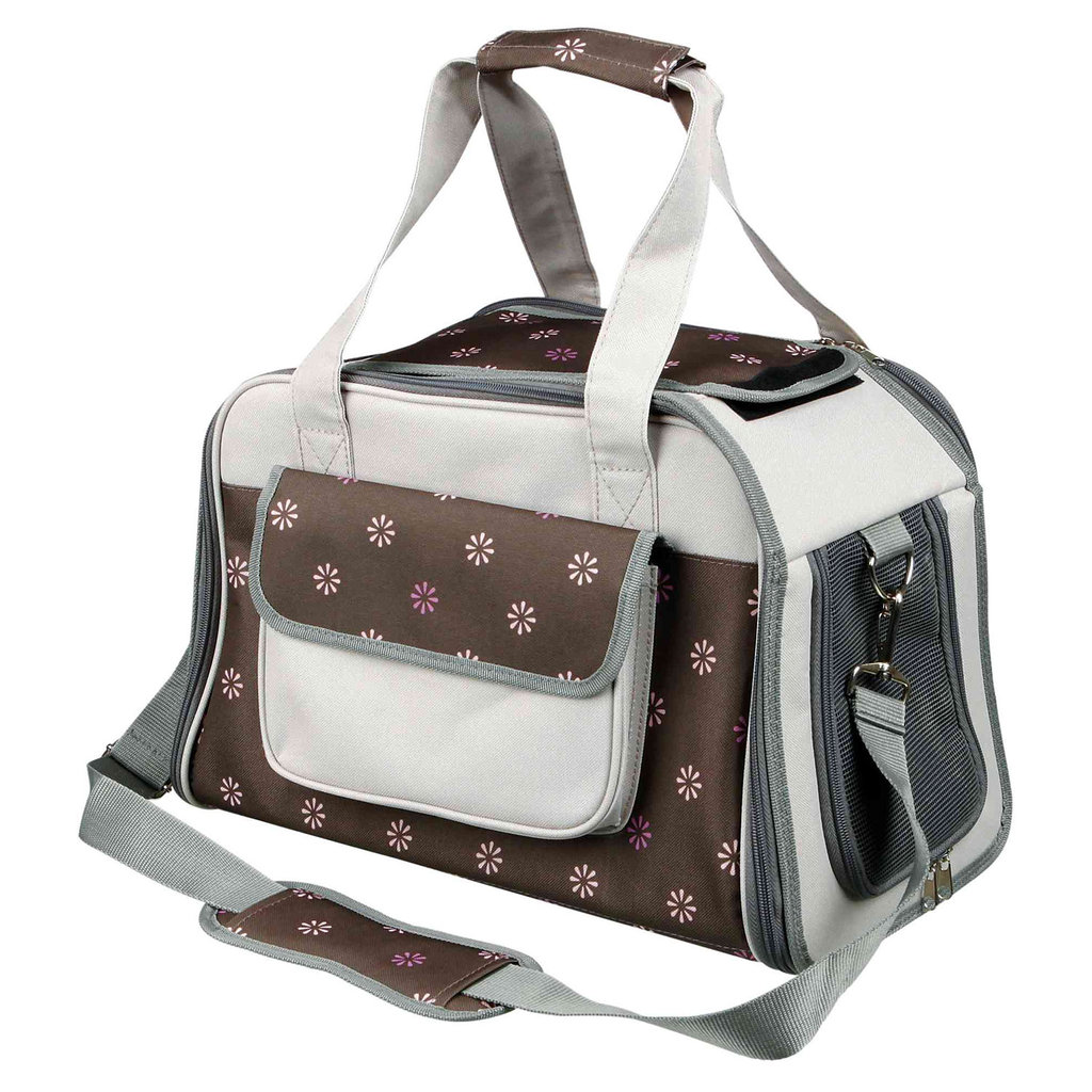Libby carrier, 25 × 27 × 42 cm, brown/grey
