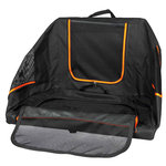 Extend Mobile kennel, expandable, S–M: 68 × 47 × 48 cm, black/orange