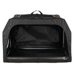 Extend Mobile kennel, expandable, S–M: 68 × 47 × 48 cm, black/orange