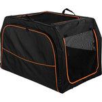 Caja Transporte, Expandible, M, 84 × 54 × 55 cm, Negro-Naranja