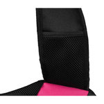 Bolsa Frontal Bandolera, 50 × 25 × 18 cm, Rosa-Negro