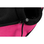 Bolsa Frontal Bandolera, 50 × 25 × 18 cm, Rosa-Negro