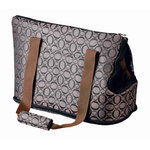 Bolsa Georgia, Nylon, 21 × 25 × 45 cm, Bronce-Negro