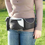Dog Activity Hip Bag Baggy Belt, belt: 62–125 cm, black/grey