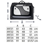 Transportín Doble Vario, 91 × 60 × 61/57 cm