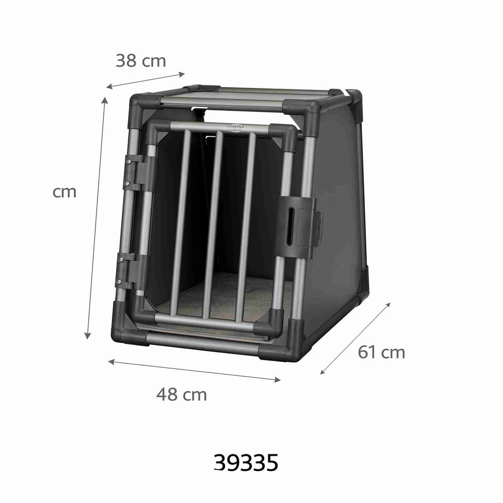 Jaula Transporte, Aluminio, L, 92 × 64 × 78 cm, Grafito