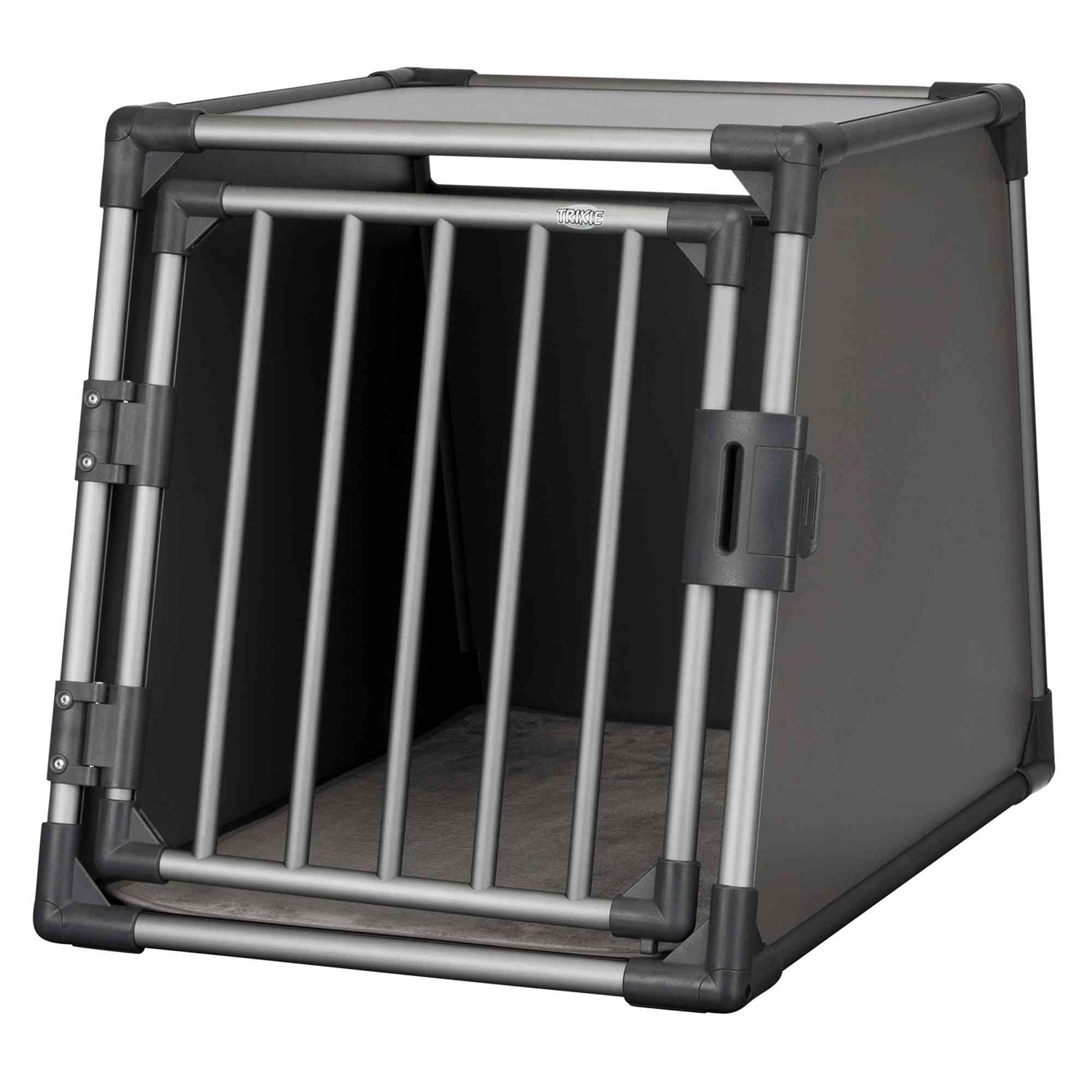 Transpot Box Transport box, aluminium, S: 48 × 56 × 61 cm, graphite - TRIXIE