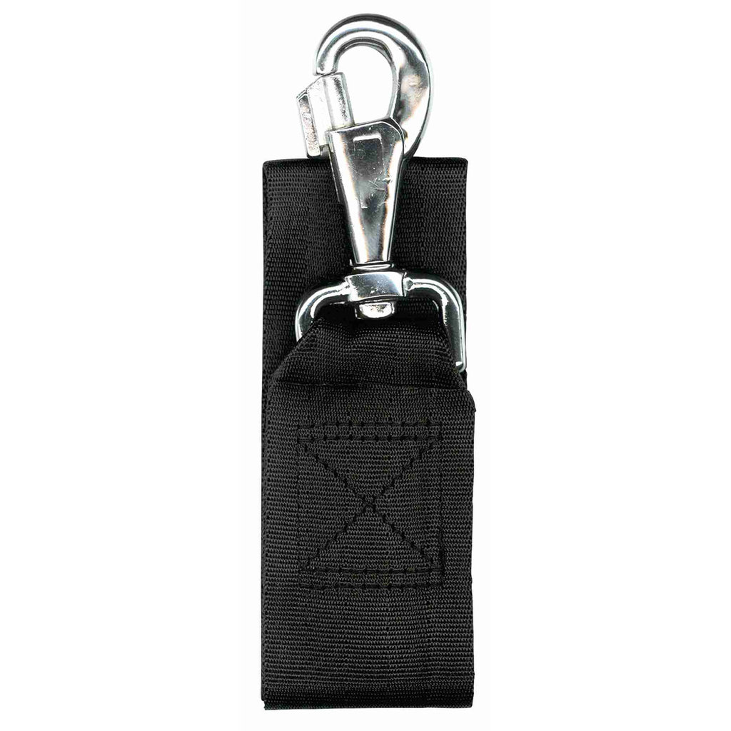 Universal short leash, 27 cm/45 mm, black