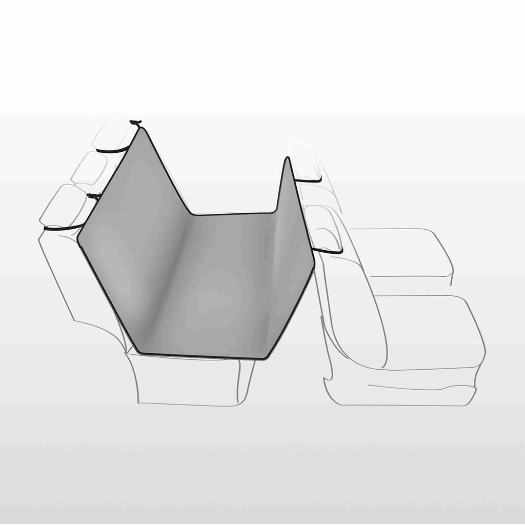 Car seat cover, 1.45 × 1.60 m, light grey/black