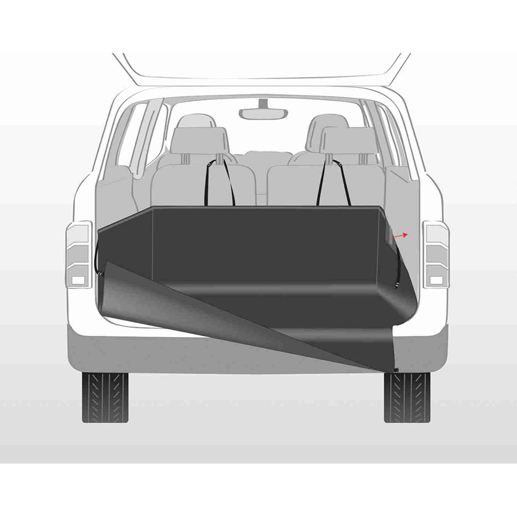 Car boot cover, 1.64 × 1.25 m, black