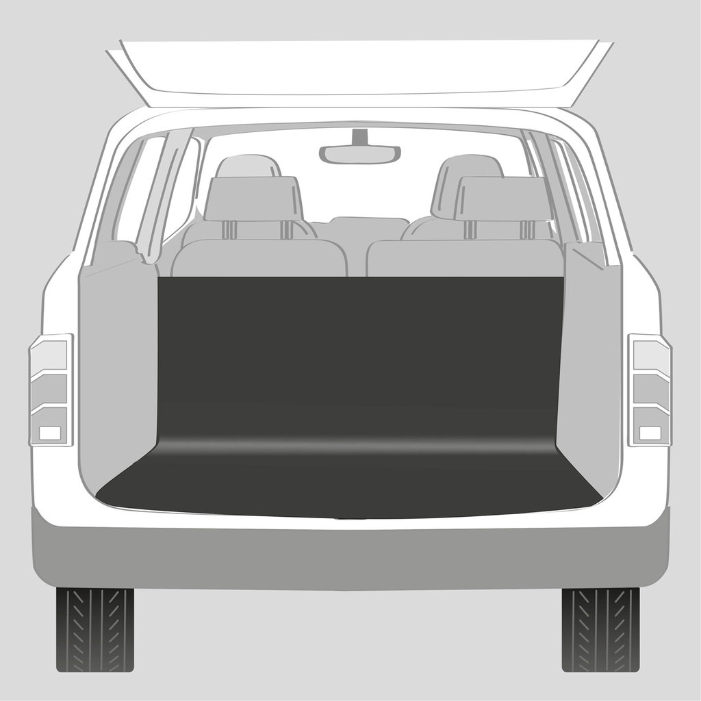 Car boot cover, 1.20 × 1.50 m, black