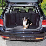Car dog grid, angled, width: 85–140 cm height: 75–110 cm, black