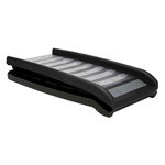 Pet ramp, plastic, 39 × 160 cm, black/grey