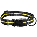 Collar Sportin Fusion, L–XL, 40–65 cm/25 mm, Negro-Amarillo