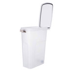 Barril para Alimento, 40l/27 × 61 × 45 cm, Transparente-Blanco