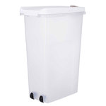 Barril para Alimento, 40l/27 × 61 × 45 cm, Transparente-Blanco