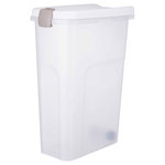 Barril para Alimento, 40l/27 × 61 × 45 cm, Transparente-Blanco