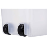 Barril para Alimento, 40l/27 × 61 × 45 cm, Transparente-Blanco